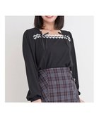 【ジェイ アンド シュプール/Re J&SUPURE】のレース×リボンスクエアネックトップス 人気、トレンドファッション・服の通販 founy(ファニー) ファッション Fashion レディースファッション Fashion for Women トップス・カットソー Cut & Sew Tops ギャザー Gathered, Ruffled ジーンズ Jeans, Denim Pants デコルテ Décolleté, Neckline フェミニン Feminine, Girly リボン Ribbon, Bow レース Lace, Lace Fabric thumbnail 紺|ID: prp329100004767680 ipo3291000000034632648