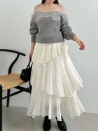 【スナイデル/SNIDEL】のSustainableプリーツティアードロングスカート 人気、トレンドファッション・服の通販 founy(ファニー) ファッション Fashion レディースファッション Fashion for Women スカート Skirts ロングスカート Long Skirts / Maxi & Midi Skirts ウェーブ Wavy Pattern エレガント 上品 Elegant ストレート Straight, Straight Cut スマート Smart, Elegant ティアード Tiered, Tiered Style ティアードスカート Tiered Skirt, Flounced Skirt ドット Polka Dot, Dot Pattern パーカー Hoodie, Parka プリント Print, Printed Pattern プリーツ Pleats, Pleated 無地 Plain, Solid Color おすすめ Recommended / Our Picks thumbnail IVR[003]|ID: prp329100004767684 ipo3291000000034665797