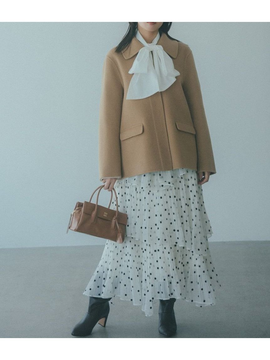 【スナイデル/SNIDEL】のSustainableプリーツティアードロングスカート インテリア・キッズ・メンズ・レディースファッション・服の通販 founy(ファニー) 　ファッション　Fashion　レディースファッション　Fashion for Women　スカート　Skirts　ロングスカート　Long Skirts / Maxi & Midi Skirts　ウェーブ　Wavy Pattern　エレガント 上品　Elegant　ストレート　Straight, Straight Cut　スマート　Smart, Elegant　ティアード　Tiered, Tiered Style　ティアードスカート　Tiered Skirt, Flounced Skirt　ドット　Polka Dot, Dot Pattern　パーカー　Hoodie, Parka　プリント　Print, Printed Pattern　プリーツ　Pleats, Pleated　無地　Plain, Solid Color　おすすめ　Recommended / Our Picks　DOT[934]|ID: prp329100004767684 ipo3291000000034665800