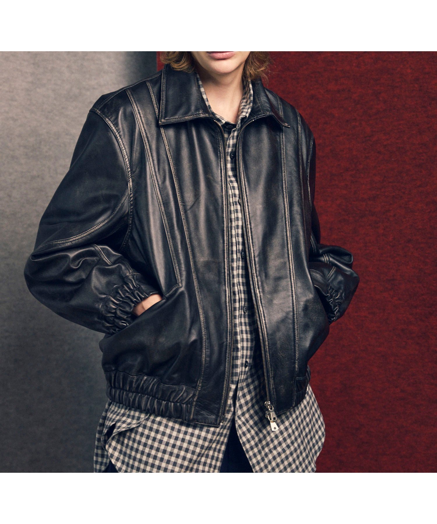 【メゾンスペシャル/MAISON SPECIAL】のSheep Leather Single Collard Blouson インテリア・キッズ・メンズ・レディースファッション・服の通販 founy(ファニー) ファッション Fashion レディースファッション Fashion for Women アウター Coat / Outerwear Collection ブルゾンジャケット・スポーティアウター Blouson Jackets アウトドア Outdoor Clothing ヴィンテージ Vintage Style コンパクト Compact, Small Size ジャケット Jacket, Outerwear スタイリッシュ Stylish, Fashionable スポーツ Sports, Activewear パターン Pattern, Design Print ブラウジング Blouson Silhouette, Cinched Waist ミリタリー Military, Army Style ワーク Workwear, Utility Style エレガント 上品 Elegant D.BLK|ID: prp329100004767703 ipo3291000000034881186