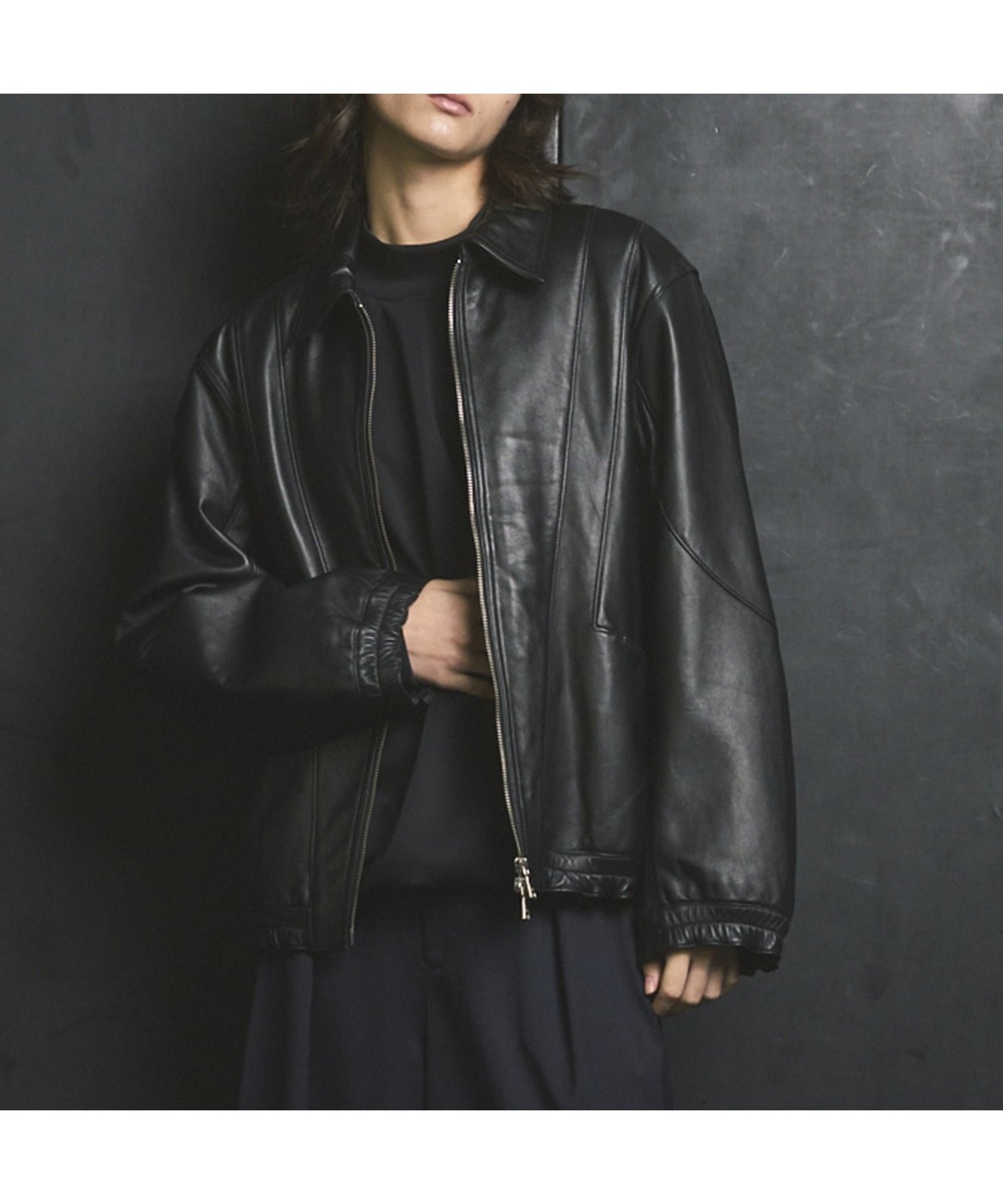【メゾンスペシャル/MAISON SPECIAL】のSheep Leather Single Collard Blouson インテリア・キッズ・メンズ・レディースファッション・服の通販 founy(ファニー) ファッション Fashion レディースファッション Fashion for Women アウター Coat / Outerwear Collection ブルゾンジャケット・スポーティアウター Blouson Jackets アウトドア Outdoor Clothing ヴィンテージ Vintage Style コンパクト Compact, Small Size ジャケット Jacket, Outerwear スタイリッシュ Stylish, Fashionable スポーツ Sports, Activewear パターン Pattern, Design Print ブラウジング Blouson Silhouette, Cinched Waist ミリタリー Military, Army Style ワーク Workwear, Utility Style エレガント 上品 Elegant BLK|ID: prp329100004767703 ipo3291000000034881187