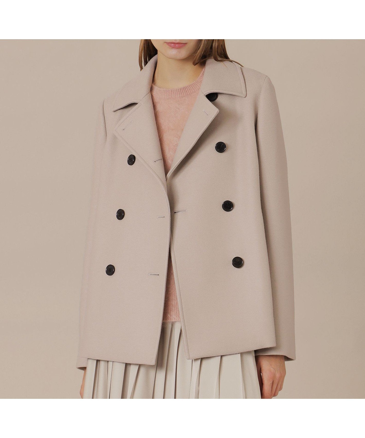 【マッキントッシュ ロンドン/MACKINTOSH LONDON】の【Precious12月号】【KEIGHLEY/キースリー】ウールダブルクロスメルトンショートコート インテリア・キッズ・メンズ・レディースファッション・服の通販 founy(ファニー) 　雑誌掲載アイテム　Magazine Picks & Fashion Features　ファッション雑誌　Fashion Magazines　プレシャス　Precious　ファッション　Fashion　レディースファッション　Fashion for Women　アウター　Coat / Outerwear Collection　コート・ロングコート・ピーコート　Long Coats, Peacoats & More　12月号　December Issue　イタリア　Italy　エレガント 上品　Elegant　ショート　Short, Short Length　ロング　Long, Long-Length　冬　Winter / This Winter　定番　Standard, Basic Item　秋　Autumn　雑誌　Magazine, Fashion Magazine　ベージュ|ID: prp329100004767708 ipo3291000000034529038