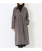 【サンヨーコート/SANYO COAT】のウールビーバー ベルテッドロングコート 人気、トレンドファッション・服の通販 founy(ファニー) ファッション Fashion レディースファッション Fashion for Women アウター Coat / Outerwear Collection コート・ロングコート・ピーコート Long Coats, Peacoats & More シンプル Simple, Minimal スリーブ Sleeve, Long Sleeve / Short Sleeve パッチ Patch, Appliqué ポケット Pocket, Pocket Detail リラックス Relax, Relaxed Fit ロング Long, Long-Length thumbnail グレー|ID: prp329100004767711 ipo3291000000034657807