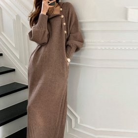 【ミニミニストア/miniministore】のニットワンピース 長袖 レディース 秋冬 人気、トレンドファッション・服の通販 founy(ファニー) ファッション Fashion レディースファッション Fashion for Women ワンピース Dresses ニットワンピース Knit Dresses アクリル Acrylic Material エレガント 上品 Elegant 冬 Winter / This Winter A/W・秋冬 Autumn/Winter 長袖 Long Sleeve, Full Sleeve |ID:prp329100004767772