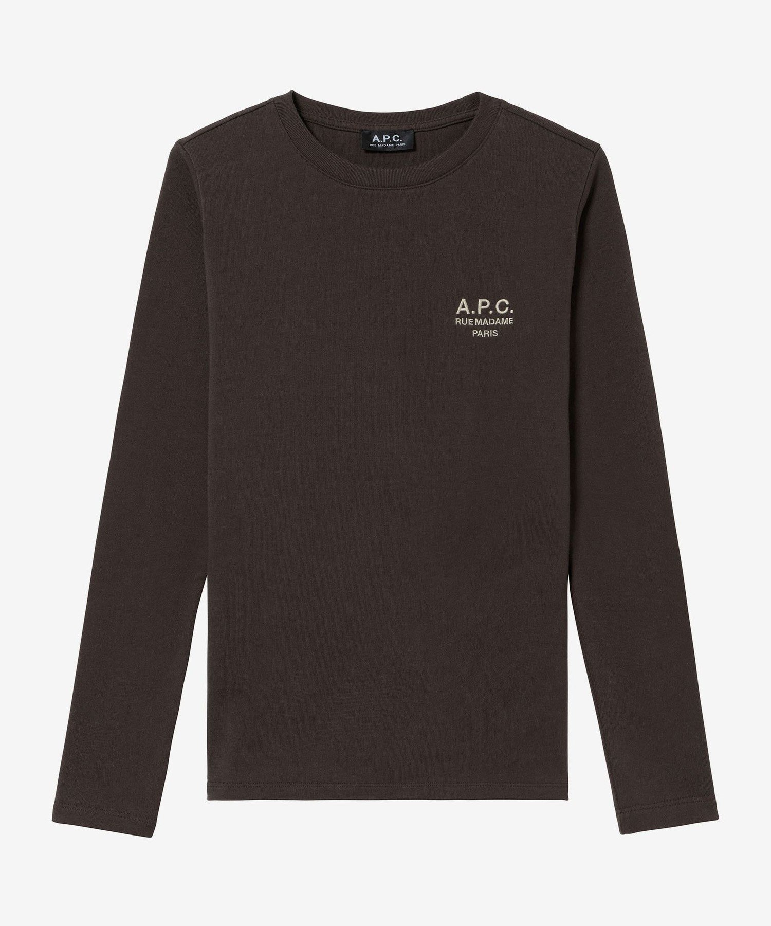 【アーペーセー/A.P.C.】のDenise 長袖Tシャツ インテリア・キッズ・メンズ・レディースファッション・服の通販 founy(ファニー) 　ファッション　Fashion　レディースファッション　Fashion for Women　トップス・カットソー　Cut & Sew Tops　シャツ・ブラウス・オフィスカジュアル　Elegant Blouses & Button-Ups　ロングTシャツ・Tシャツ　Longline T-Shirts & Tees　クラシック　Classic, Timeless Style　長袖　Long Sleeve, Full Sleeve　マロン|ID: prp329100004767784 ipo3291000000034530116