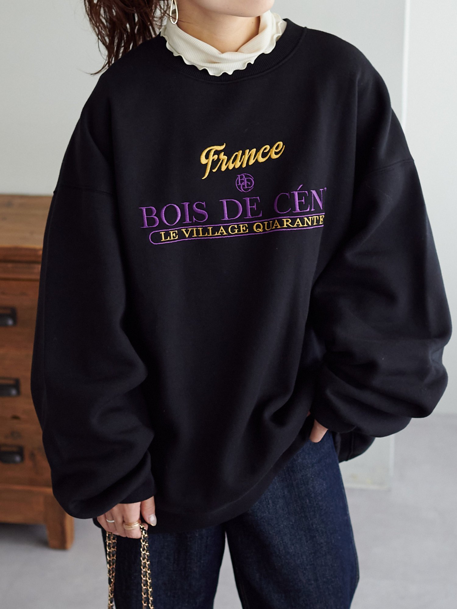 【ディスコート/Discoat】の【ユニセックス】BOISE刺繍ロゴスウェット《WEB限定》 インテリア・キッズ・メンズ・レディースファッション・服の通販 founy(ファニー) ファッション Fashion レディースファッション Fashion for Women トップス・カットソー Cut & Sew Tops レディースパーカー・カジュアルフーディー Casual Hoodies & Sweatshirts スウェット・クルーネックトップス Sweatshirts & Crewnecks / Relaxed Fit Sweat Tops ショルダー Shoulder, Shoulder Strap シンプル Simple, Minimal スウェット / スエット Sweatshirt, Sweatwear ドロップ Drop Shoulder, Dropped Style バランス Balance, Style Balance プリント Print, Printed Pattern メンズ Men's, Menswear リラックス Relax, Relaxed Fit ブラック|ID: prp329100004767785 ipo3291000000034775241