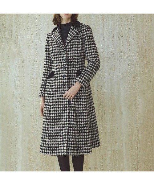 【ストロベリーフィールズ/STRAWBERRY FIELDS】のテーラード美シルエットコート インテリア・キッズ・メンズ・レディースファッション・服の通販 founy(ファニー) 　ファッション　Fashion　レディースファッション　Fashion for Women　アウター　Coat / Outerwear Collection　コート・ロングコート・ピーコート　Long Coats, Peacoats & More　テーラード　Tailored, Tailored Fit　ブラック2|ID: prp329100004767797 ipo3291000000034530342