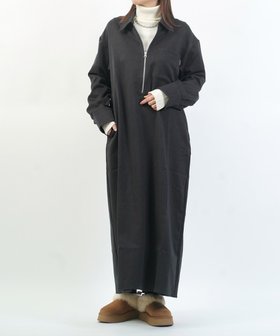 【ブルーコムブルー/BLEU COMME BLEU】のサウザンドマイル HALF ZIP OP 人気、トレンドファッション・服の通販 founy(ファニー) ファッション Fashion レディースファッション Fashion for Women ワンピース Dresses ウォーム Warm Fabric ストレッチ Stretch, Stretchy Fabric スマート Smart, Elegant ポケット Pocket, Pocket Detail エレガント 上品 Elegant A/W・秋冬 Autumn/Winter 財布 Wallet, Purse |ID:prp329100004767811