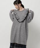 【ニコアンド/niko and】のニットフリルチュニックワンピース 人気、トレンドファッション・服の通販 founy(ファニー) ファッション Fashion レディースファッション Fashion for Women ワンピース Dresses チュニック Tunic Tops & Dresses おすすめ Recommended / Our Picks アクリル Acrylic Material シンプル Simple, Minimal ストレート Straight, Straight Cut スリット Slit, Slit Detail チュニック Tunic, Long Top デニム Denim, Jeans Material フェミニン Feminine, Girly フリル Frill, Ruffle ロング Long, Long-Length エレガント 上品 Elegant thumbnail グレー|ID: prp329100004767819 ipo3291000000034883736