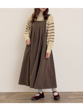 【サマンサモスモス/Samansa Mos2】の前タックジャンパースカート 人気、トレンドファッション・服の通販 founy(ファニー) ファッション Fashion レディースファッション Fashion for Women スカート Skirts |ID:prp329100004767824