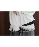 【チュクラ/chuclla】のレーストリム ロングスリーブカットソー chw25a036 人気、トレンドファッション・服の通販 founy(ファニー) ファッション Fashion レディースファッション Fashion for Women トップス・カットソー Cut & Sew Tops カットソー・ベーシックTシャツ Cut-and-Sewn Tops / Stretch Tees & Basics インナー Innerwear カットソー Cut and Sewn Top ショルダー Shoulder, Shoulder Strap シンプル Simple, Minimal ジャケット Jacket, Outerwear ドロップ Drop Shoulder, Dropped Style レース Lace, Lace Fabric thumbnail ホワイト|ID: prp329100004767835 ipo3291000000034530768