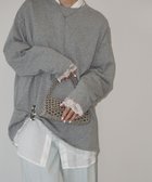 【チュクラ/chuclla】のレーストリム ロングスリーブカットソー chw25a036 人気、トレンドファッション・服の通販 founy(ファニー) ファッション Fashion レディースファッション Fashion for Women トップス・カットソー Cut & Sew Tops カットソー・ベーシックTシャツ Cut-and-Sewn Tops / Stretch Tees & Basics インナー Innerwear カットソー Cut and Sewn Top ショルダー Shoulder, Shoulder Strap シンプル Simple, Minimal ジャケット Jacket, Outerwear ドロップ Drop Shoulder, Dropped Style レース Lace, Lace Fabric thumbnail グレー|ID: prp329100004767835 ipo3291000000034530772