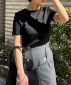 【アニュアンス/anuans】のグロッシーカットトップス 人気、トレンドファッション・服の通販 founy(ファニー) ファッション Fashion レディースファッション Fashion for Women トップス・カットソー Cut & Sew Tops ロング Long, Long-Length 夏 Summer thumbnail BLACK|ID: prp329100004767856 ipo3291000000034531101