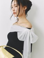 【フレイ アイディー/FRAY I.D】の3wayリボンオフショルニットプルオーバー 人気、トレンドファッション・服の通販 founy(ファニー) ファッション Fashion レディースファッション Fashion for Women トップス・カットソー Cut & Sew Tops ニット Knit Tops & Sweaters カジュアルプルオーバー・ニットトップス Pullovers & Knit Tops / Casual Pullovers コンパクト Compact, Small Size シンプル Simple, Minimal スマート Smart, Elegant チュール Tulip, Tulip Motif バランス Balance, Style Balance パーティ Party, Party Style ビッグ Big, Oversized フィット Fit, Slim Fit フォルム Silhouette, Form リボン Ribbon, Bow ワンショル One Shoulder, Asymmetrical |ID:prp329100004767869