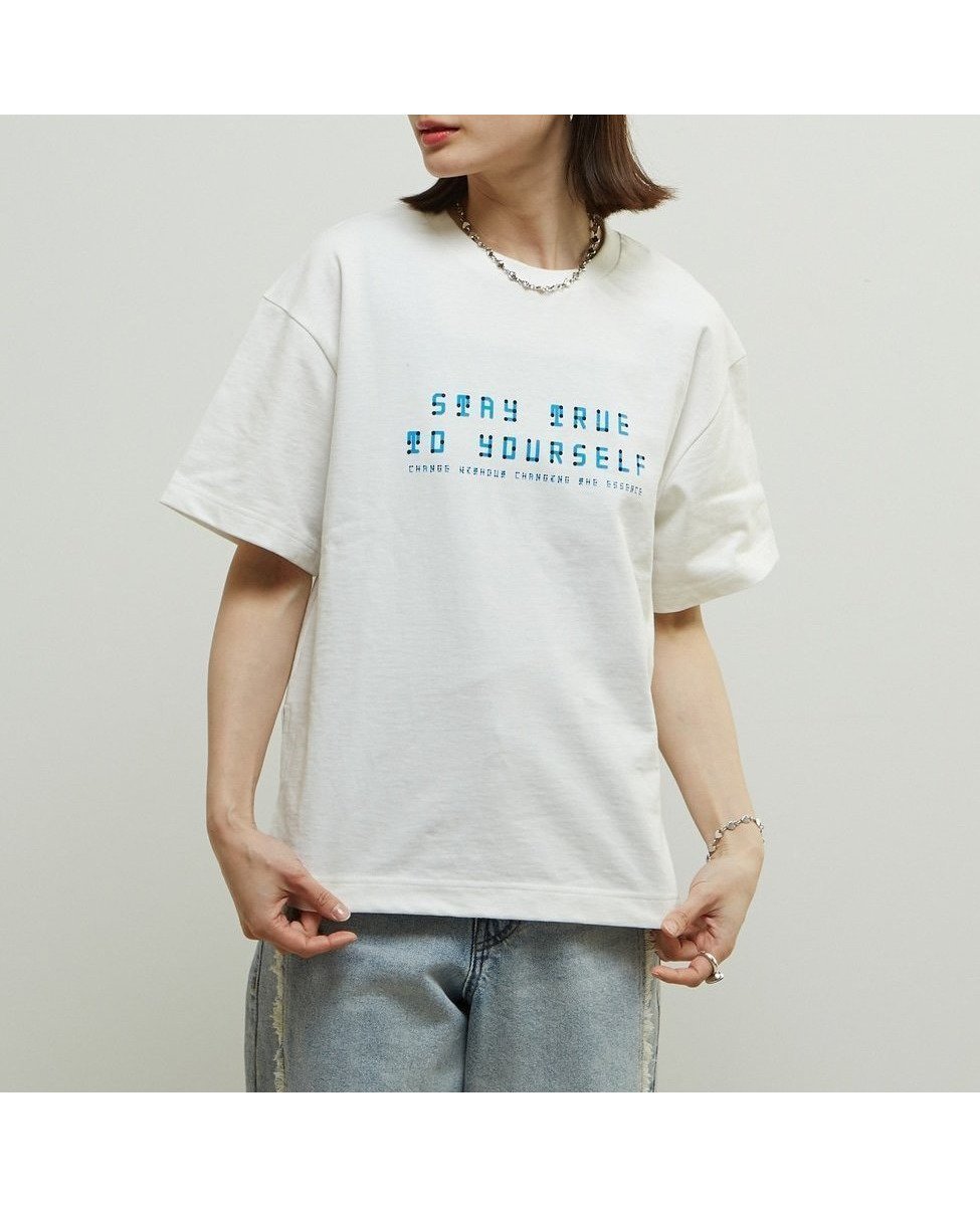 【ソフィット/Soffitto】のSoffitto*Braille Neueコラボレーション点字Tシャツ インテリア・キッズ・メンズ・レディースファッション・服の通販 founy(ファニー) 　ファッション　Fashion　レディースファッション　Fashion for Women　トップス・カットソー　Cut & Sew Tops　シャツ・ブラウス・オフィスカジュアル　Elegant Blouses & Button-Ups　ロングTシャツ・Tシャツ　Longline T-Shirts & Tees　ラバー　Rubber, Rubber Sole　オフホワイト|ID: prp329100004767872 ipo3291000000034531309