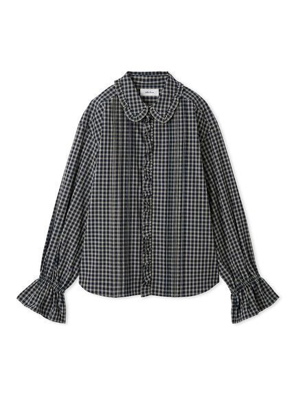 【ミラオーウェン/Mila Owen】のフリルカラーパフスリーブブラウス インテリア・キッズ・メンズ・レディースファッション・服の通販 founy(ファニー) 　ファッション　Fashion　レディースファッション　Fashion for Women　トップス・カットソー　Cut & Sew Tops　シャツ・ブラウス・オフィスカジュアル　Elegant Blouses & Button-Ups　クラシカル　Classical, Vintage-Inspired　スマート　Smart, Elegant　スリーブ　Sleeve, Long Sleeve / Short Sleeve　トレンド　Trend, Trending Now　バランス　Balance, Style Balance　フェミニン　Feminine, Girly　フリル　Frill, Ruffle　フロント　Front, Front Design　おすすめ　Recommended / Our Picks　CHECK[931]|ID: prp329100004767896 ipo3291000000034531570