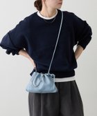 【ラシット/russet】の【20%ポイントバック】レザー巾着4WAYミニショルダーバッグ サックスブルー|ID: prp329100004767918 ipo3291000000034610184