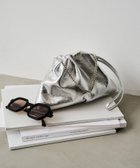 【ラシット/russet】の【20%ポイントバック】レザー巾着4WAYミニショルダーバッグ シルバー|ID: prp329100004767918 ipo3291000000034610193