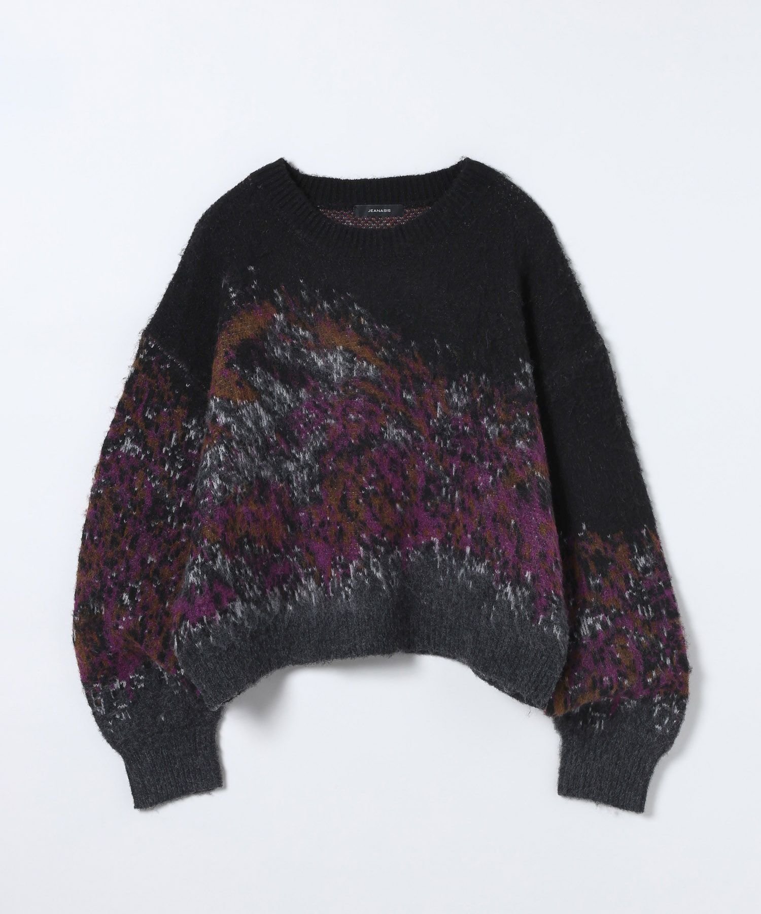 【ジーナシス/JEANASiS】のlandscape ブラッシュプルオーバー インテリア・キッズ・メンズ・レディースファッション・服の通販 founy(ファニー) 　ファッション　Fashion　レディースファッション　Fashion for Women　トップス・カットソー　Cut & Sew Tops　カジュアルプルオーバー・ニットトップス　Pullovers & Knit Tops / Casual Pullovers　おすすめ　Recommended / Our Picks　カーディガン　Cardigan, Knitwear　シンプル　Simple, Minimal　デニム　Denim, Jeans Material　ボトム　Bottoms, Lower Wear　今季　This Season, Current Season　ブラック系その他|ID: prp329100004767923 ipo3291000000034650314