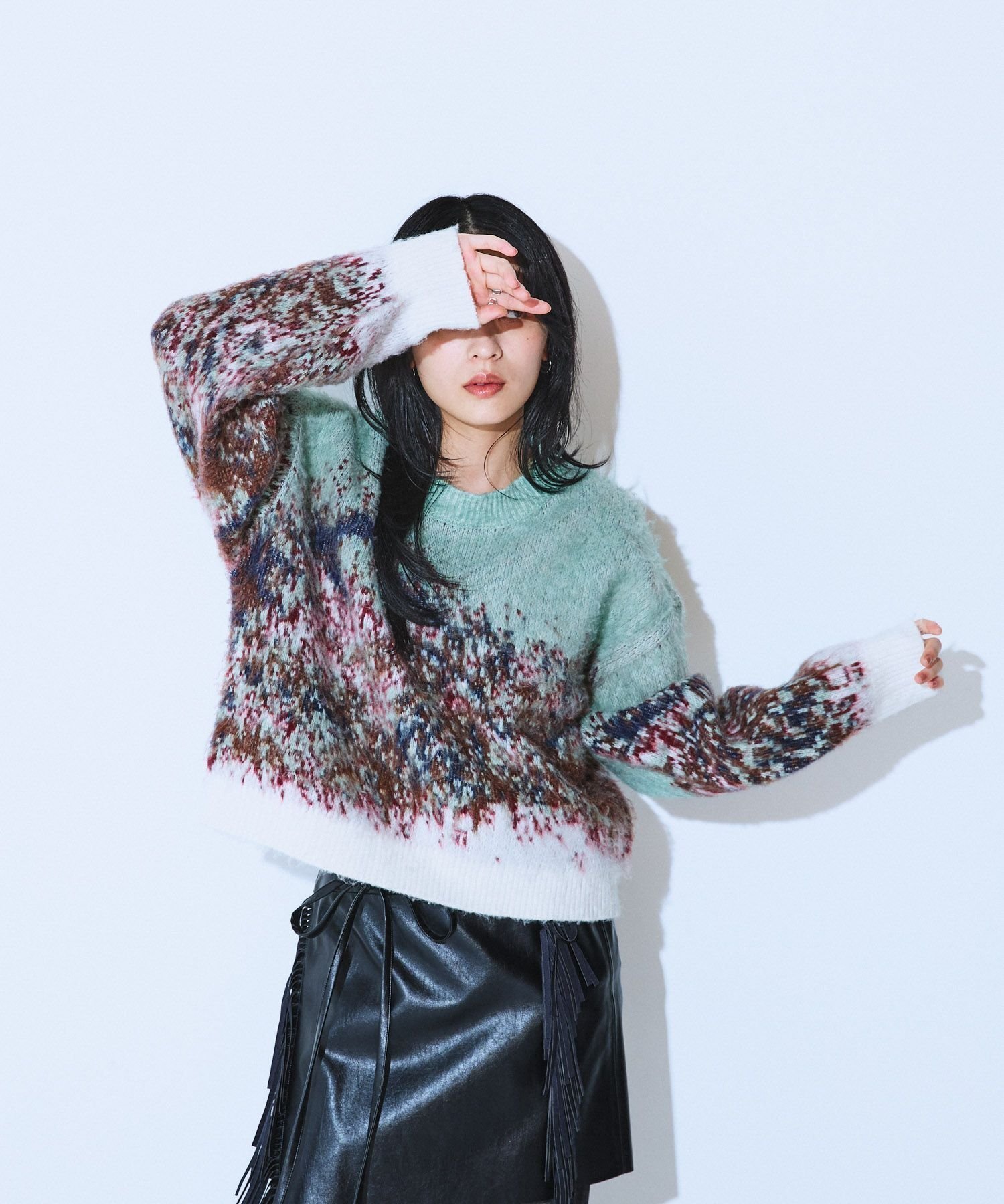 【ジーナシス/JEANASiS】のlandscape ブラッシュプルオーバー インテリア・キッズ・メンズ・レディースファッション・服の通販 founy(ファニー) 　ファッション　Fashion　レディースファッション　Fashion for Women　トップス・カットソー　Cut & Sew Tops　カジュアルプルオーバー・ニットトップス　Pullovers & Knit Tops / Casual Pullovers　おすすめ　Recommended / Our Picks　カーディガン　Cardigan, Knitwear　シンプル　Simple, Minimal　デニム　Denim, Jeans Material　ボトム　Bottoms, Lower Wear　今季　This Season, Current Season　グリーン系その他|ID: prp329100004767923 ipo3291000000034650315