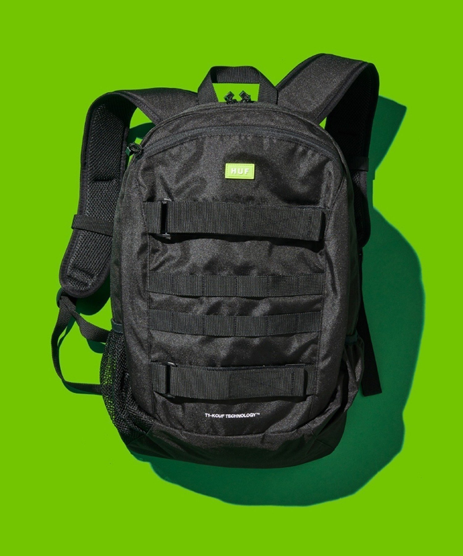 【ハフ/HUF】のMISSION BACKPACK / HUF ハフ バックパック インテリア・キッズ・メンズ・レディースファッション・服の通販 founy(ファニー) 　ファッション　Fashion　レディースファッション　Fashion for Women　バッグ　Bags　パッチ　Patch, Appliqué　フロント　Front, Front Design　ポケット　Pocket, Pocket Detail　ラバー　Rubber, Rubber Sole　BLACK|ID: prp329100004767953 ipo3291000000034944899