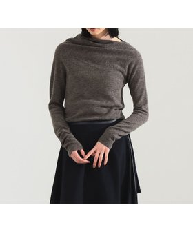 【デミルクス ビームス/Demi-Luxe BEAMS】のAK+1 / 片畦 アシメトリーネック プルオーバー ウールニット 人気、トレンドファッション・服の通販 founy(ファニー) ファッション Fashion レディースファッション Fashion for Women トップス・カットソー Cut & Sew Tops ニット Knit Tops & Sweaters カジュアルプルオーバー・ニットトップス Pullovers & Knit Tops / Casual Pullovers アシンメトリー Asymmetrical Style インナー Innerwear 畦 Ribbed Knit シンプル Simple, Minimal ジャケット Jacket, Outerwear ストレッチ Stretch, Stretchy Fabric トレンド Trend, Trending Now フィット Fit, Slim Fit エレガント 上品 Elegant |ID:prp329100004767973