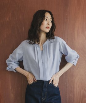 【グローバルワーク/GLOBAL WORK】 キレイつづく2WAYタックブラウス/579493人気、トレンドファッション・服の通販 founy(ファニー) ファッション Fashion レディースファッション Fashion for Women トップス・カットソー Cut & Sew Tops シャツ・ブラウス・オフィスカジュアル Elegant Blouses & Button-Ups おすすめ Recommended / Our Picks スキッパー Skipper, Open Collar ダウン Down, Puffer デニム Denim, Jeans Material エレガント 上品 Elegant 人気 Popular, Best Seller |ID:prp329100004767980