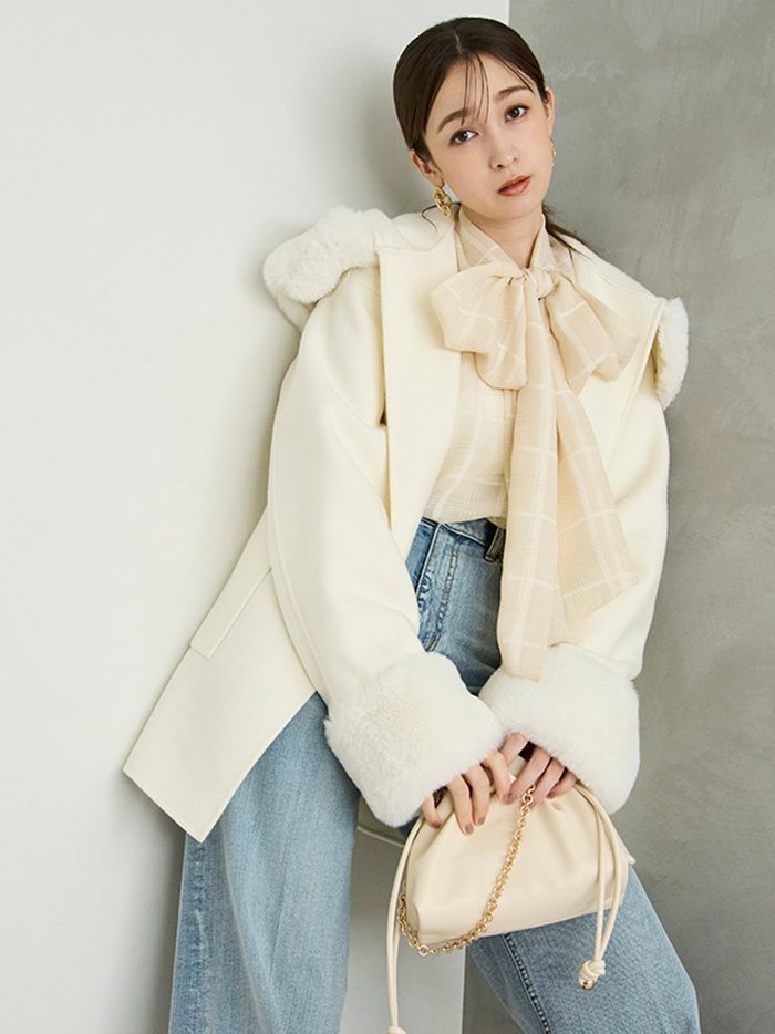 【フレイ アイディー/FRAY I.D】の【WEB限定カラー】ファーリバーミドルコート インテリア・キッズ・メンズ・レディースファッション・服の通販 founy(ファニー) https://founy.com/ ファッション Fashion レディースファッション Fashion for Women アウター Coat / Outerwear Collection コート・ロングコート・ピーコート Long Coats, Peacoats & More シンプル Simple, Minimal スマート Smart, Elegant フロント Front, Front Design ポケット Pocket, Pocket Detail ラグジュアリー Luxury, Elegant ロング Long, Long-Length 冬 Winter / This Winter おすすめ Recommended / Our Picks エレガント 上品 Elegant |ID: prp329100004767991 ipo3291000000034718937