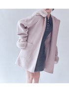【フレイ アイディー/FRAY I.D】の【WEB限定カラー】ファーリバーミドルコート [限定]PNK[066]|ID: prp329100004767991 ipo3291000000034718943