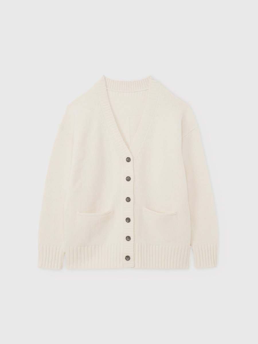 【アニュアンス/anuans】のHAMILTONウールカシミヤカーディガン インテリア・キッズ・メンズ・レディースファッション・服の通販 founy(ファニー) 　ファッション　Fashion　レディースファッション　Fashion for Women　トップス・カットソー　Cut & Sew Tops　カーディガン・羽織り　Layered Style Cardigans　カーディガン　Cardigan, Knitwear　シンプル　Simple, Minimal　ベーシック　Basic, Essential　IVORY|ID: prp329100004768023 ipo3291000000034533152