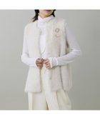 【イネド/INED】のフェザーヤーンニットジレ オフホワイト|ID: prp329100004768038 ipo3291000000034533318