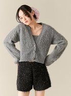 【リリーブラウン/Lily Brown】のL.B CANDY STOCK アンサンブルビジューニット 人気、トレンドファッション・服の通販 founy(ファニー) ファッション Fashion レディースファッション Fashion for Women トップス・カットソー Cut & Sew Tops ニット Knit Tops & Sweaters アンサンブルニット Knit Ensembles & Twin Sets アンサンブル Ensemble Set カーディガン Cardigan, Knitwear キャミソール Camisole, Spaghetti Strap Top シンプル Simple, Minimal スマート Smart, Elegant パール Pearl, Pearl Accent ビジュー Bijou, Jewel-like Accent ビスチェ Bustier, Corset Top フェミニン Feminine, Girly フリル Frill, Ruffle ベーシック Basic, Essential thumbnail GRY[006]|ID: prp329100004768043 ipo3291000000034533365