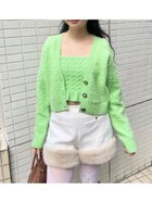 【リリーブラウン/Lily Brown】のL.B CANDY STOCK アンサンブルビジューニット 人気、トレンドファッション・服の通販 founy(ファニー) ファッション Fashion レディースファッション Fashion for Women トップス・カットソー Cut & Sew Tops ニット Knit Tops & Sweaters アンサンブルニット Knit Ensembles & Twin Sets アンサンブル Ensemble Set カーディガン Cardigan, Knitwear キャミソール Camisole, Spaghetti Strap Top シンプル Simple, Minimal スマート Smart, Elegant パール Pearl, Pearl Accent ビジュー Bijou, Jewel-like Accent ビスチェ Bustier, Corset Top フェミニン Feminine, Girly フリル Frill, Ruffle ベーシック Basic, Essential thumbnail GRN[024]|ID: prp329100004768043 ipo3291000000034533366