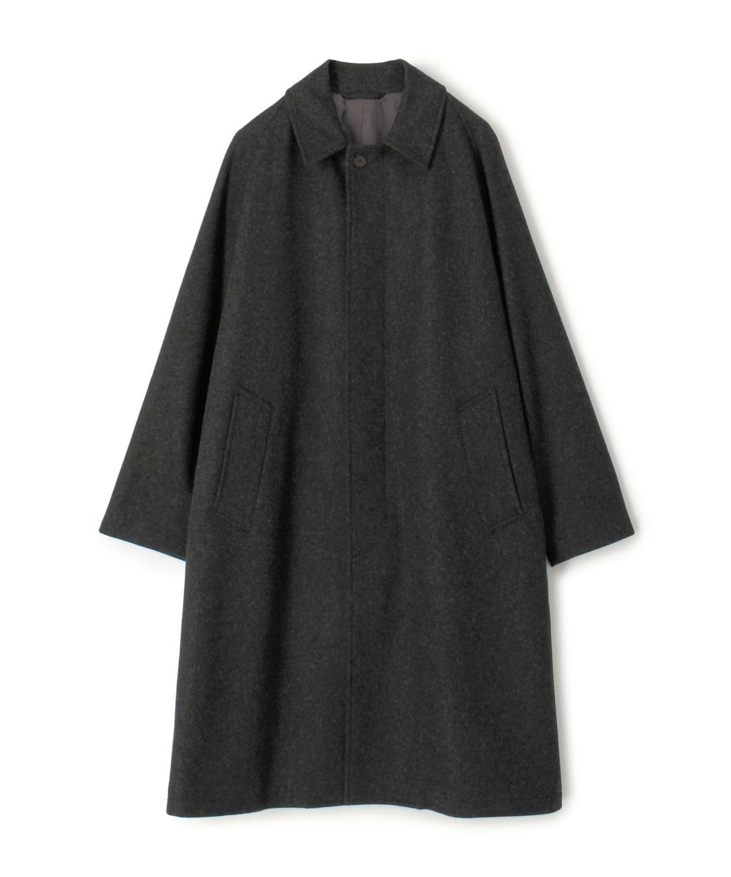 【トゥモローランド/TOMORROWLAND / MEN】のウールナイロン バルカラーコート インテリア・キッズ・メンズ・レディースファッション・服の通販 founy(ファニー) ファッション Fashion メンズファッション Fashion for Men ドレス Dress, One-Piece パターン Pattern, Design Print ポケット Pocket, Pocket Detail メルトン Melton, Heavy Wool モダン Modern, Contemporary リラックス Relax, Relaxed Fit 17 グレー|ID: prp329100004768099 ipo3291000000034890461