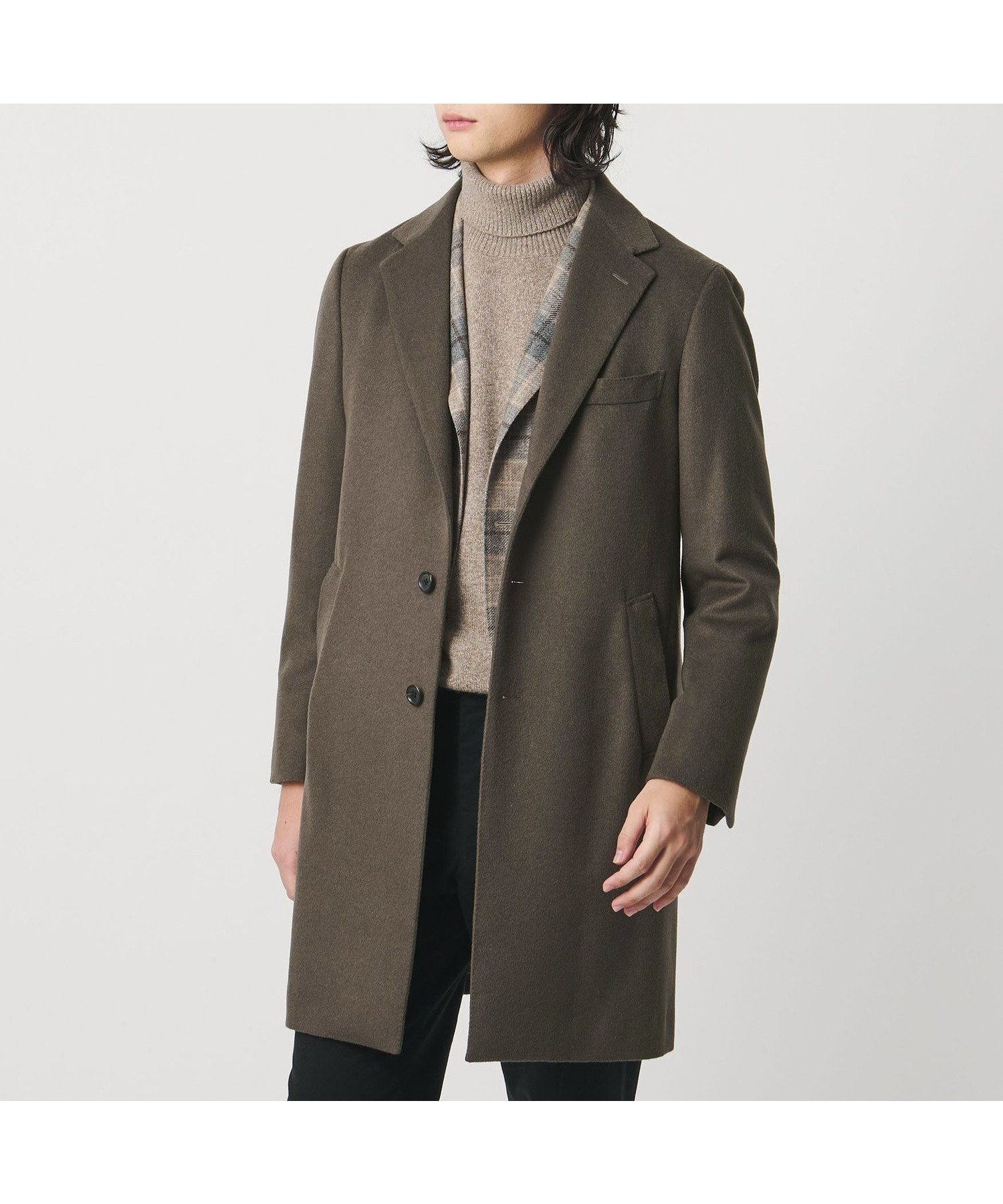 【ユナイテッドアローズ/UNITED ARROWS / MEN】のウール カシミヤ ビーバーチェスターコート インテリア・キッズ・メンズ・レディースファッション・服の通販 founy(ファニー) 　ファッション　Fashion　メンズファッション　Fashion for Men　クラシカル　Classical, Vintage-Inspired　クラシック　Classic, Timeless Style　シェイプ　Shape, Slim Fit　ショルダー　Shoulder, Shoulder Strap　ショート　Short, Short Length　ジャケット　Jacket, Outerwear　スーツ　Suit, Formalwear　テクスチャー　Texture, Textured Fabric　トレンド　Trend, Trending Now　フォルム　Silhouette, Form　モダン　Modern, Contemporary　冬　Winter / This Winter　エレガント 上品　Elegant　ビジネス 仕事 通勤　Business / Work / Commuting　MOCA|ID: prp329100004768158 ipo3291000000034900996