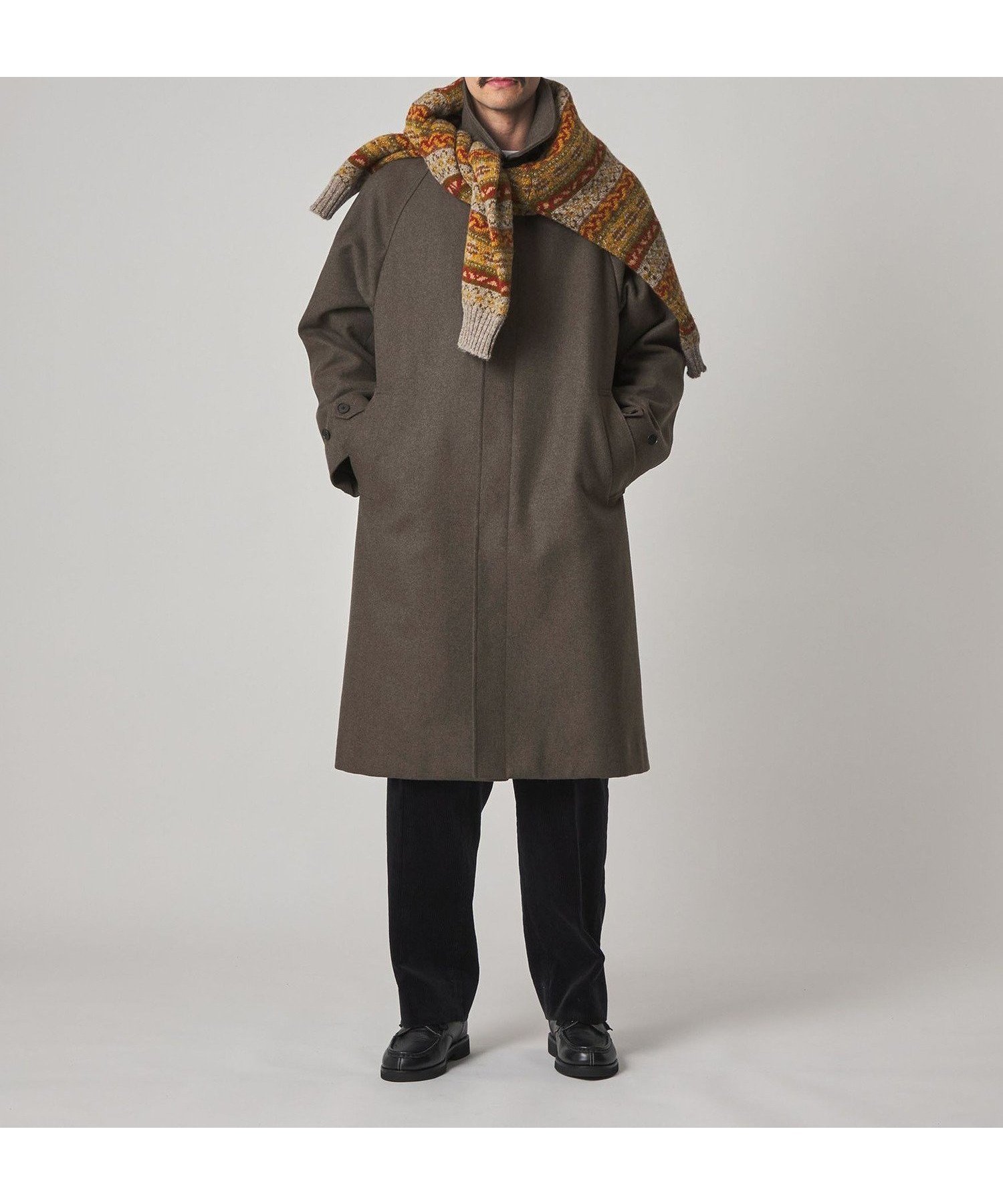 【ビューティ&ユース ユナイテッドアローズ/BEAUTY&YOUTH / UNITED ARROWS / MEN】のSteven Alan WL/CA バルカラー コート インテリア・キッズ・メンズ・レディースファッション・服の通販 founy(ファニー) ファッション Fashion メンズファッション Fashion for Men エレガント 上品 Elegant シンプル Simple, Minimal スマート Smart, Elegant スリーブ Sleeve, Long Sleeve / Short Sleeve フォルム Silhouette, Form メルトン Melton, Heavy Wool MD.BROWN|ID: prp329100004768165 ipo3291000000034795046