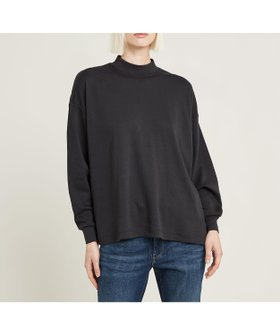 【ジースター ロゥ/G-Star RAW】の【公式ショップ】Moto Logo XXL Mock Top/オーバーサイズモックネックブランドロゴロングスリーブTシャツ 人気、トレンドファッション・服の通販 founy(ファニー) ファッション Fashion レディースファッション Fashion for Women トップス・カットソー Cut & Sew Tops シャツ・ブラウス・オフィスカジュアル Elegant Blouses & Button-Ups ロングTシャツ・Tシャツ Longline T-Shirts & Tees カフス Cuff Design グラフィック Graphic, Graphic Design ショルダー Shoulder, Shoulder Strap スリーブ Sleeve, Long Sleeve / Short Sleeve プリント Print, Printed Pattern モックネック Mock Neck, Short Turtleneck ロング Long, Long-Length |ID:prp329100004768173