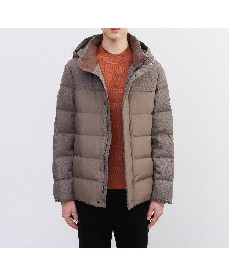 【タケオキクチ/TAKEO KIKUCHI / MEN】のカラーコンビ ダウンブルゾン インテリア・キッズ・メンズ・レディースファッション・服の通販 founy(ファニー) ファッション Fashion メンズファッション Fashion for Men インナー Innerwear コンビ Combo, Combination Style シンプル Simple, Minimal スマート Smart, Elegant スラックス Slacks, Dress Pants ダウン Down, Puffer デニム Denim, Jeans Material パターン Pattern, Design Print フォーマル Formal, Dressy ブルゾン Blouson, Bomber Jacket 無地 Plain, Solid Color 冬 Winter / This Winter おすすめ Recommended / Our Picks トープ|ID: prp329100004768189 ipo3291000000034818252