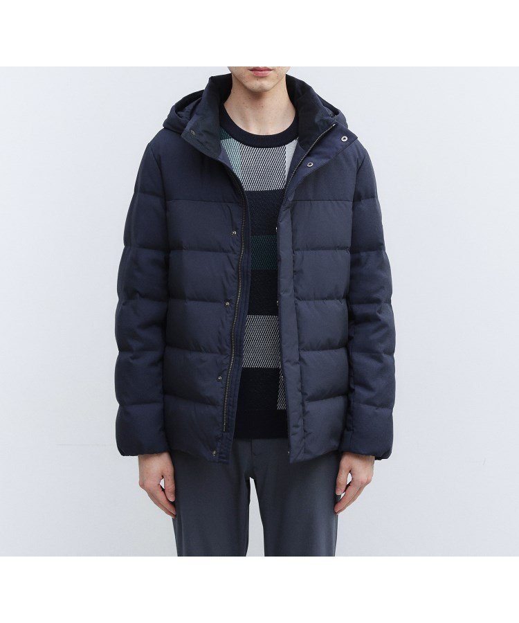 【タケオキクチ/TAKEO KIKUCHI / MEN】のカラーコンビ ダウンブルゾン インテリア・キッズ・メンズ・レディースファッション・服の通販 founy(ファニー) ファッション Fashion メンズファッション Fashion for Men インナー Innerwear コンビ Combo, Combination Style シンプル Simple, Minimal スマート Smart, Elegant スラックス Slacks, Dress Pants ダウン Down, Puffer デニム Denim, Jeans Material パターン Pattern, Design Print フォーマル Formal, Dressy ブルゾン Blouson, Bomber Jacket 無地 Plain, Solid Color 冬 Winter / This Winter おすすめ Recommended / Our Picks ネイビー|ID: prp329100004768189 ipo3291000000034818253