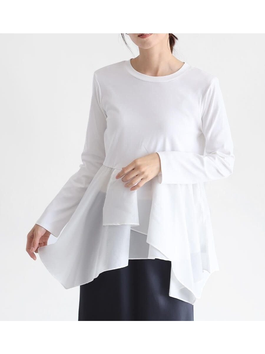 【ラシュッド/LASUD】の裾フリルデザインプルオーバー 人気、トレンドファッション・服の通販 founy(ファニー) ファッション Fashion レディースファッション Fashion for Women トップス・カットソー Cut & Sew Tops カジュアルプルオーバー・ニットトップス Pullovers & Knit Tops / Casual Pullovers おすすめ Recommended / Our Picks カットソー Cut and Sewn Top スウェット / スエット Sweatshirt, Sweatwear フリル Frill, Ruffle other-1|ID: prp329100004768489 ipo3291000000034881738