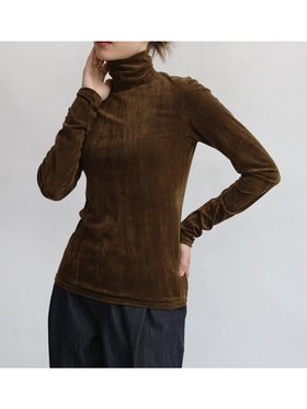 【ラシュッド/LASUD】のフロッキーベロアタートルネックトップス 人気、トレンドファッション・服の通販 founy(ファニー) ファッション Fashion レディースファッション Fashion for Women トップス・カットソー Cut & Sew Tops ベロアトップス Velour Tops / Velvet-Look Items タートルネック・ハイネックトップス Turtlenecks & High-Neck Tops インナー Innerwear ジャケット Jacket, Outerwear バランス Balance, Style Balance フィット Fit, Slim Fit |ID:prp329100004768490