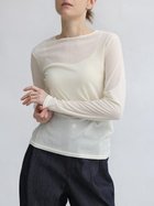 【ラシュッド/LASUD】のフロッキーベロアタートルネックトップス 人気、トレンドファッション・服の通販 founy(ファニー) ファッション Fashion レディースファッション Fashion for Women トップス・カットソー Cut & Sew Tops ベロアトップス Velour Tops / Velvet-Look Items タートルネック・ハイネックトップス Turtlenecks & High-Neck Tops インナー Innerwear ジャケット Jacket, Outerwear バランス Balance, Style Balance フィット Fit, Slim Fit thumbnail オフホワイト|ID: prp329100004768490 ipo3291000000034816138