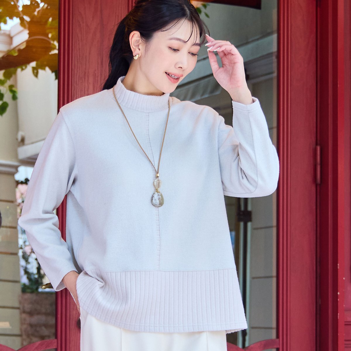 【ミゼール/MISSEL】の【洗える・3L/4Lサイズあり】ふんわり起毛カットソー インテリア・キッズ・メンズ・レディースファッション・服の通販 founy(ファニー) 　ファッション　Fashion　レディースファッション　Fashion for Women　トップス・カットソー　Cut & Sew Tops　カットソー・ベーシックTシャツ　Cut-and-Sewn Tops / Stretch Tees & Basics　イエロー　Yellow　インナー　Innerwear　エレガント 上品　Elegant　オレンジ　Orange　洗える　Machine Washable　カットソー　Cut and Sewn Top　定番　Standard, Basic Item　人気　Popular, Best Seller　長袖　Long Sleeve, Full Sleeve　ベスト　Vest, Waistcoat　ボトム　Bottoms, Lower Wear　冬　Winter / This Winter　おすすめ　Recommended / Our Picks　ベージュ|ID: prp329100004768492 ipo3291000000034537341