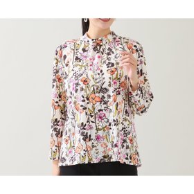 【ミゼール/MISSEL】の【洗える・日本製・3L/4Lサイズあり】花柄起毛カットソー 人気、トレンドファッション・服の通販 founy(ファニー) ファッション Fashion レディースファッション Fashion for Women トップス・カットソー Cut & Sew Tops カットソー・ベーシックTシャツ Cut-and-Sewn Tops / Stretch Tees & Basics 花柄・フラワープリント・モチーフ Floral Prints & Motifs / Flower Pattern Tops エレガント 上品 Elegant 洗える Machine Washable カットソー Cut and Sewn Top カーディガン Cardigan, Knitwear ストレッチ Stretch, Stretchy Fabric 定番 Standard, Basic Item 人気 Popular, Best Seller 長袖 Long Sleeve, Full Sleeve ハイネック High Neck, Mock Neck プリント Print, Printed Pattern ベスト Vest, Waistcoat 冬 Winter / This Winter 日本製 Made In Japan |ID:prp329100004768496