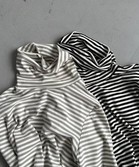 【ドゥ アルシーヴ/Doux archives】のボーダータートルネックインナー 人気、トレンドファッション・服の通販 founy(ファニー) ファッション Fashion レディースファッション Fashion for Women トップス・カットソー Cut & Sew Tops タートルネック・ハイネックトップス Turtlenecks & High-Neck Tops アクリル Acrylic Material インナー Innerwear スウェット / スエット Sweatshirt, Sweatwear ストレッチ Stretch, Stretchy Fabric タートルネック Turtleneck, High Neck フィット Fit, Slim Fit ベーシック Basic, Essential ボーダー Border, Stripe おすすめ Recommended / Our Picks |ID:prp329100004768506