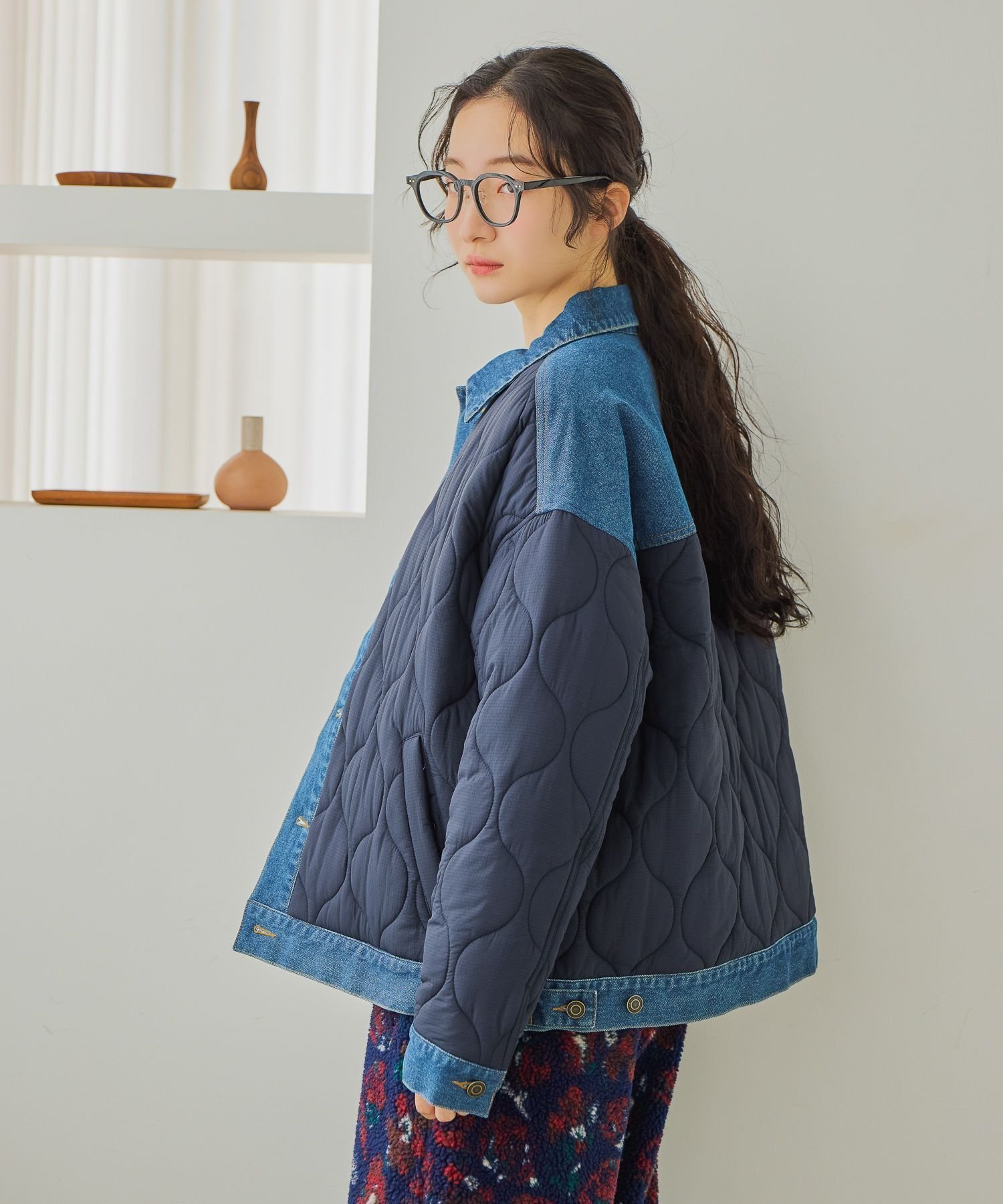 【ニコアンド/niko and】のデニムキルトドッキングジャケット 人気、トレンドファッション・服の通販 founy(ファニー) 　ファッション　Fashion　レディースファッション　Fashion for Women　アウター　Coat / Outerwear Collection　レディースジャケット・軽アウター　Jackets　おすすめ　Recommended / Our Picks　キルティング　Quilted, Quilting　キルト　Quilt, Quilted Fabric　ジャケット　Jacket, Outerwear　デニム　Denim, Jeans Material　ドッキング　Docking, Mixed Material　冬　Winter / This Winter　定番　Standard, Basic Item　 other-1|ID: prp329100004768507 ipo3291000000034769315