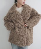 【リアン/Lian】のプードルファーテーラードコート 人気、トレンドファッション・服の通販 founy(ファニー) ファッション Fashion レディースファッション Fashion for Women アウター Coat / Outerwear Collection コート・ロングコート・ピーコート Long Coats, Peacoats & More thumbnail ベージュ|ID: prp329100004768526 ipo3291000000034841703