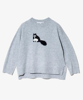 【ゴースローキャラバン/go slow caravan】のLILASIC/リラシク ハチワレネコニットプルオーバー (WOMENS) 人気、トレンドファッション・服の通販 founy(ファニー) ファッション Fashion レディースファッション Fashion for Women トップス・カットソー Cut & Sew Tops ニット Knit Tops & Sweaters カジュアルプルオーバー・ニットトップス Pullovers & Knit Tops / Casual Pullovers シンプル Simple, Minimal ネコ Cat, Feline Motif 猫 Cat, Kitty |ID:prp329100004768533