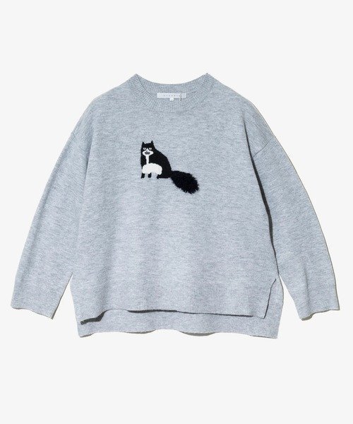 【ゴースローキャラバン/go slow caravan】のLILASIC/リラシク ハチワレネコニットプルオーバー (WOMENS) 人気、トレンドファッション・服の通販 founy(ファニー) 　ファッション　Fashion　レディースファッション　Fashion for Women　トップス・カットソー　Cut & Sew Tops　ニット　Knit Tops & Sweaters　カジュアルプルオーバー・ニットトップス　Pullovers & Knit Tops / Casual Pullovers　シンプル　Simple, Minimal　ネコ　Cat, Feline Motif　猫　Cat, Kitty　 other-1|ID: prp329100004768533 ipo3291000000034587506
