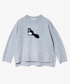 【ゴースローキャラバン/go slow caravan】のLILASIC/リラシク ハチワレネコニットプルオーバー (WOMENS) 人気、トレンドファッション・服の通販 founy(ファニー) ファッション Fashion レディースファッション Fashion for Women トップス・カットソー Cut & Sew Tops ニット Knit Tops & Sweaters カジュアルプルオーバー・ニットトップス Pullovers & Knit Tops / Casual Pullovers シンプル Simple, Minimal ネコ Cat, Feline Motif 猫 Cat, Kitty thumbnail グレー|ID: prp329100004768533 ipo3291000000034587508